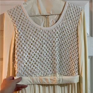 Vintage Julie Miller white wedding/cocktail dress!